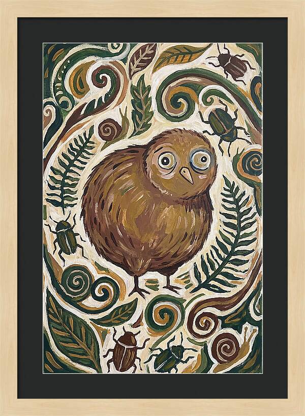 Kiwi Surrounded By Nature