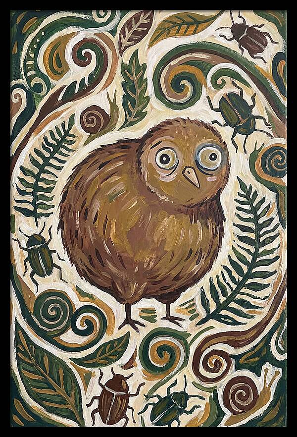 Kiwi Surrounded By Nature