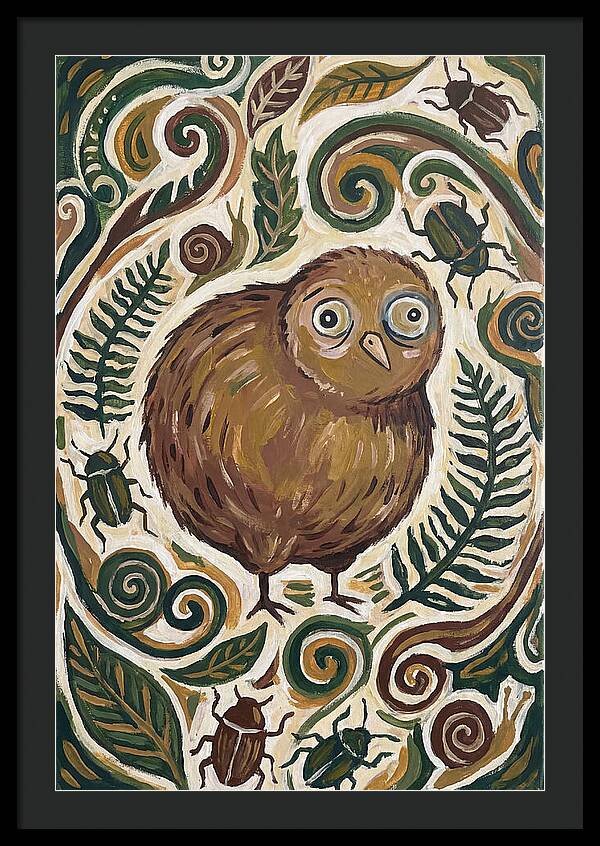 Kiwi Surrounded By Nature