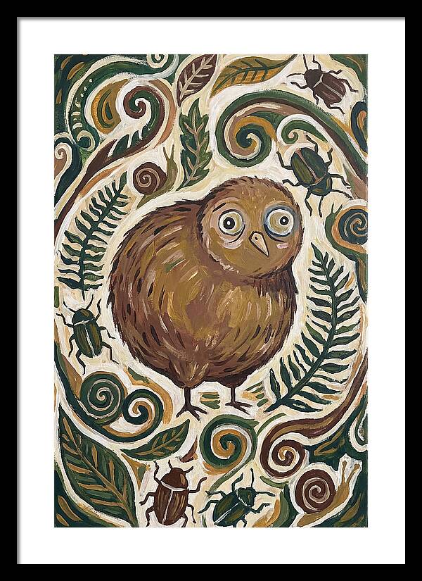 Kiwi Surrounded By Nature