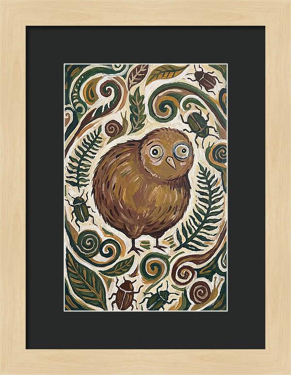 Kiwi Surrounded By Nature
