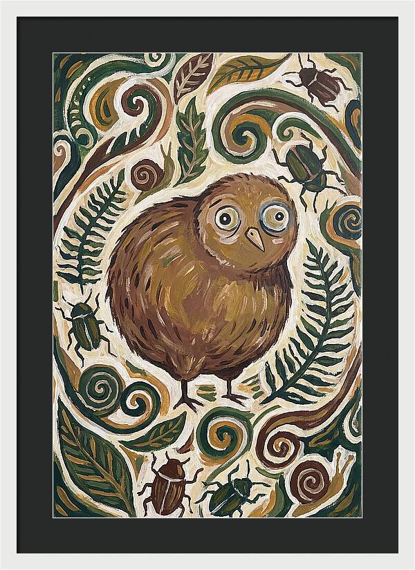 Kiwi Surrounded By Nature