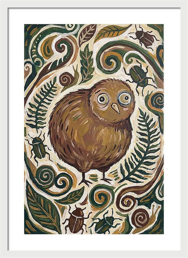 Kiwi Surrounded By Nature