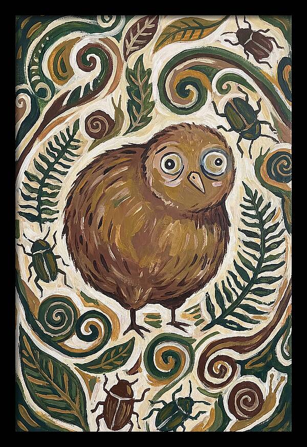 Kiwi Surrounded By Nature