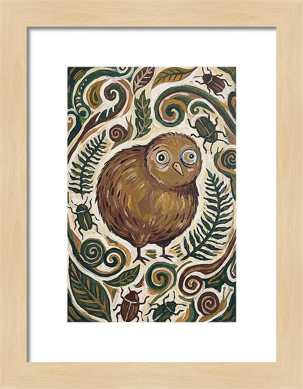 Kiwi Surrounded By Nature