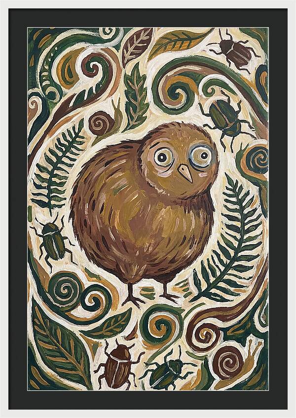 Kiwi Surrounded By Nature