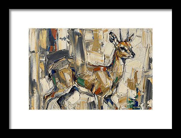 Klipspringer In Abstract Form