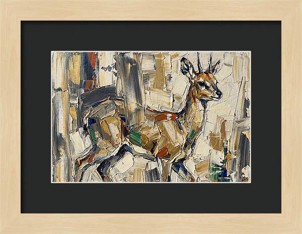 Klipspringer In Abstract Form