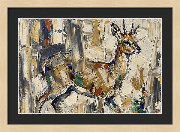 Klipspringer In Abstract Form