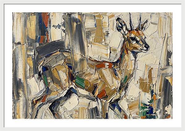 Klipspringer In Abstract Form