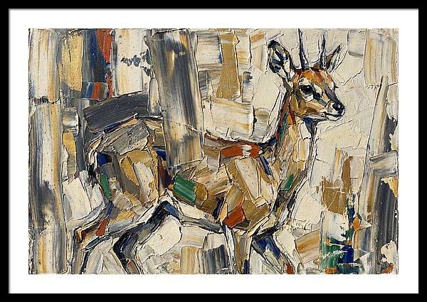 Klipspringer In Abstract Form