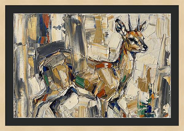 Klipspringer In Abstract Form