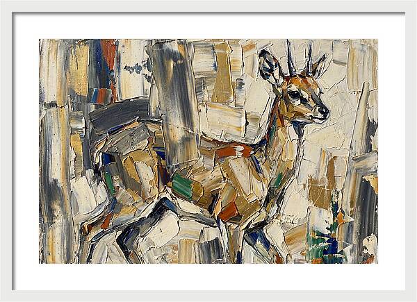 Klipspringer In Abstract Form