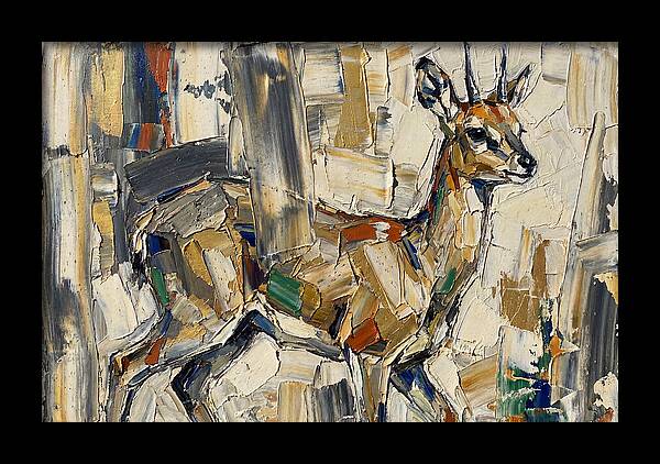 Klipspringer In Abstract Form