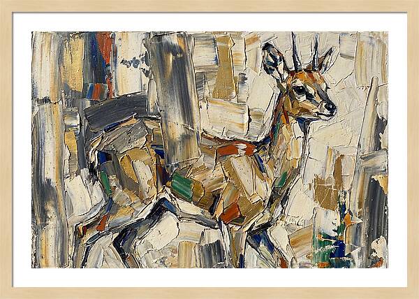 Klipspringer In Abstract Form
