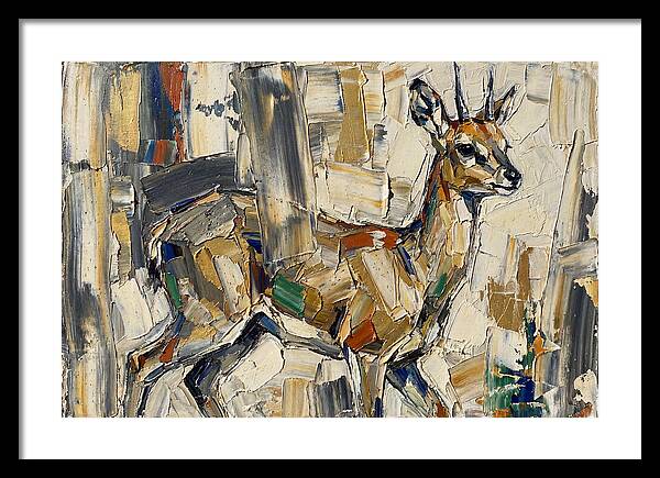 Klipspringer In Abstract Form