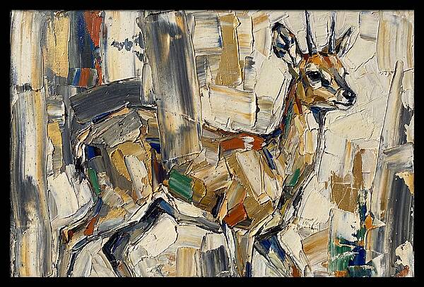 Klipspringer In Abstract Form