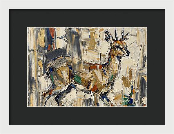 Klipspringer In Abstract Form