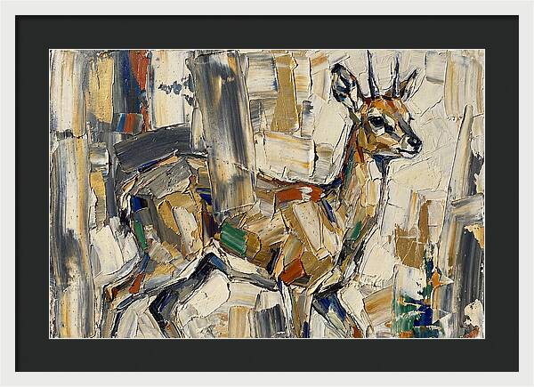 Klipspringer In Abstract Form