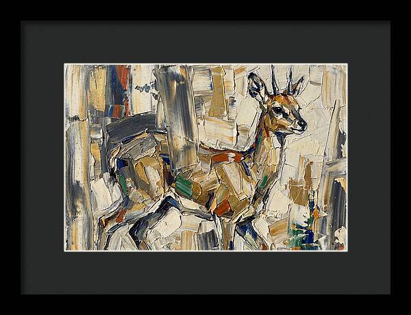 Klipspringer In Abstract Form