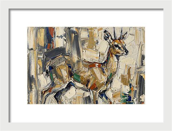 Klipspringer In Abstract Form