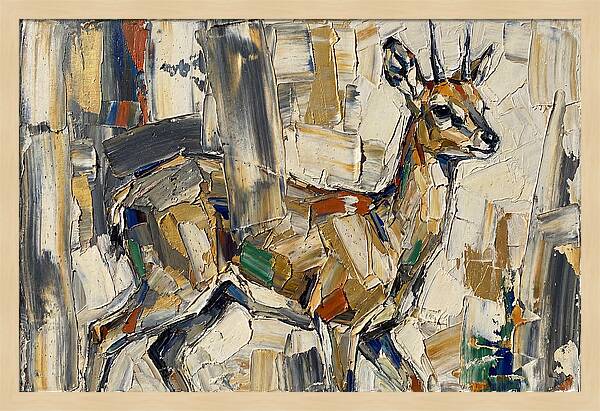 Klipspringer In Abstract Form