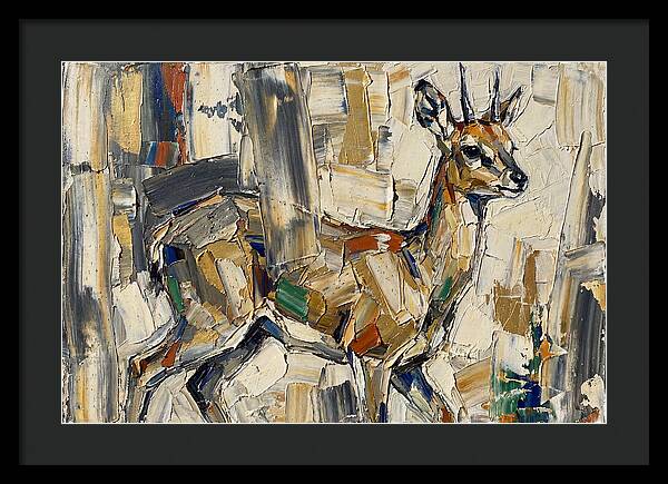 Klipspringer In Abstract Form