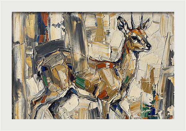 Klipspringer In Abstract Form