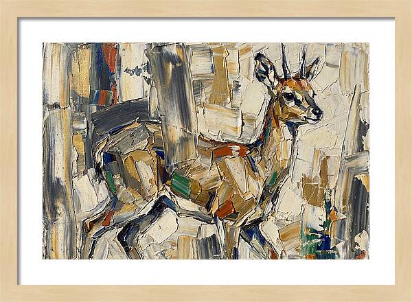 Klipspringer In Abstract Form