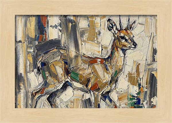 Klipspringer In Abstract Form