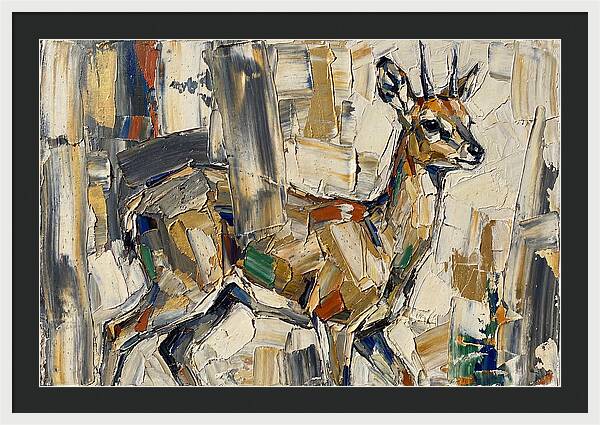 Klipspringer In Abstract Form