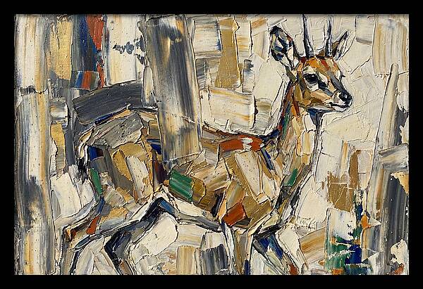 Klipspringer In Abstract Form
