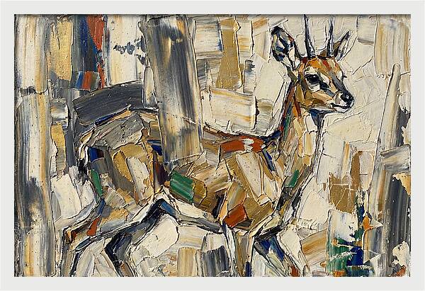 Klipspringer In Abstract Form