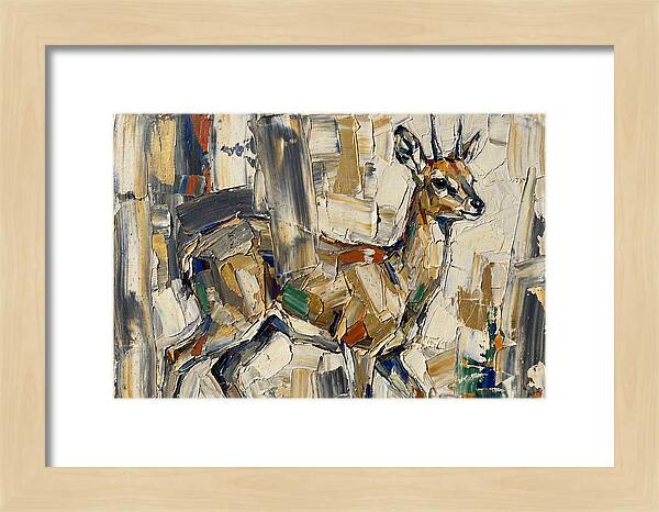 Klipspringer In Abstract Form