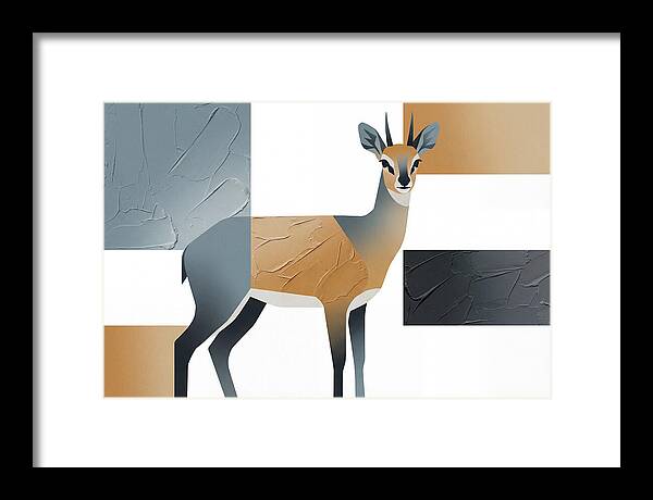 Klipspringer In Minimalist Style