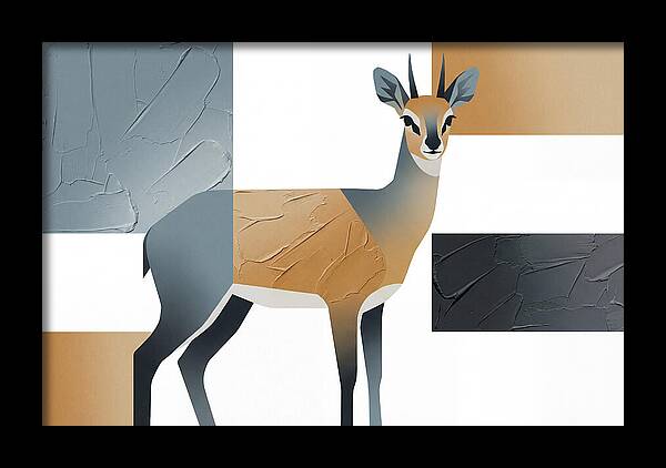 Klipspringer In Minimalist Style
