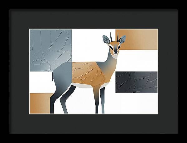 Klipspringer In Minimalist Style
