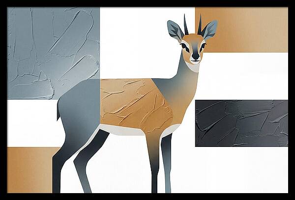 Klipspringer In Minimalist Style