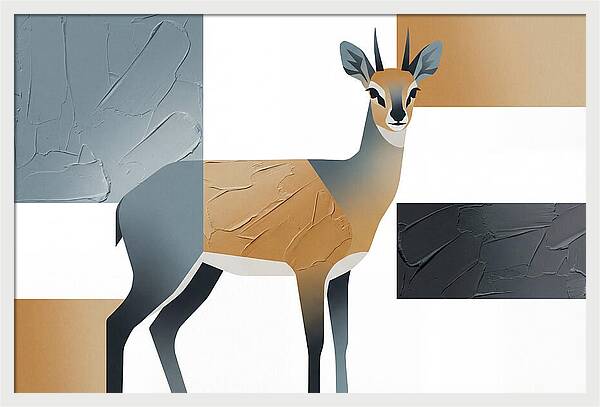 Klipspringer In Minimalist Style