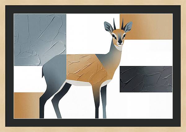 Klipspringer In Minimalist Style