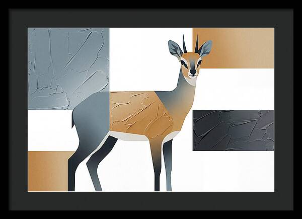 Klipspringer In Minimalist Style