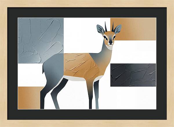 Klipspringer In Minimalist Style