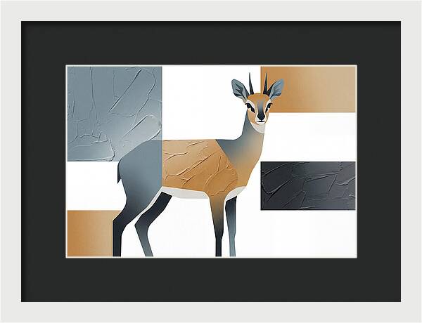 Klipspringer In Minimalist Style