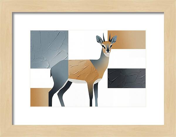 Klipspringer In Minimalist Style