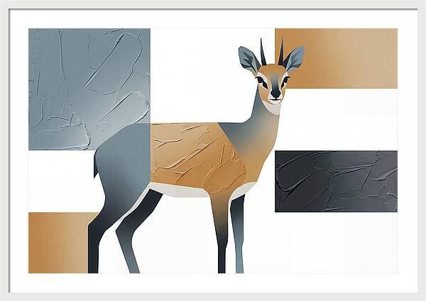 Klipspringer In Minimalist Style