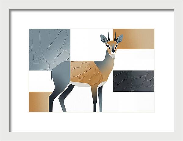 Klipspringer In Minimalist Style