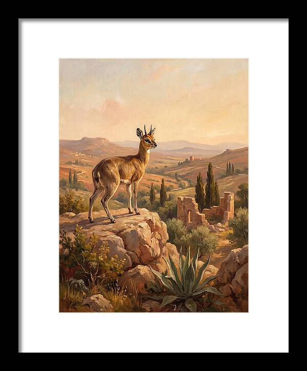 Klipspringer In The Mediterranean Landscape
