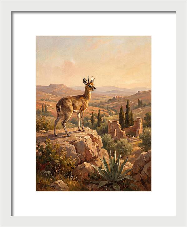 Klipspringer In The Mediterranean Landscape