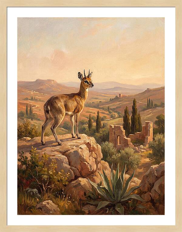 Klipspringer In The Mediterranean Landscape