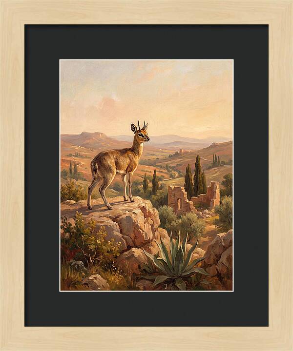 Klipspringer In The Mediterranean Landscape